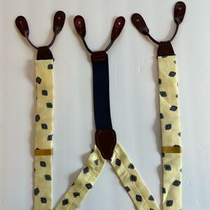 Perry Ellis Suspenders blue yellow